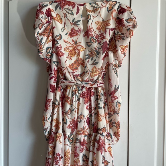 Flying Tomato Long Sleeve Flutter Sleeve Wrap Mini Dress - Picture 5 of 9